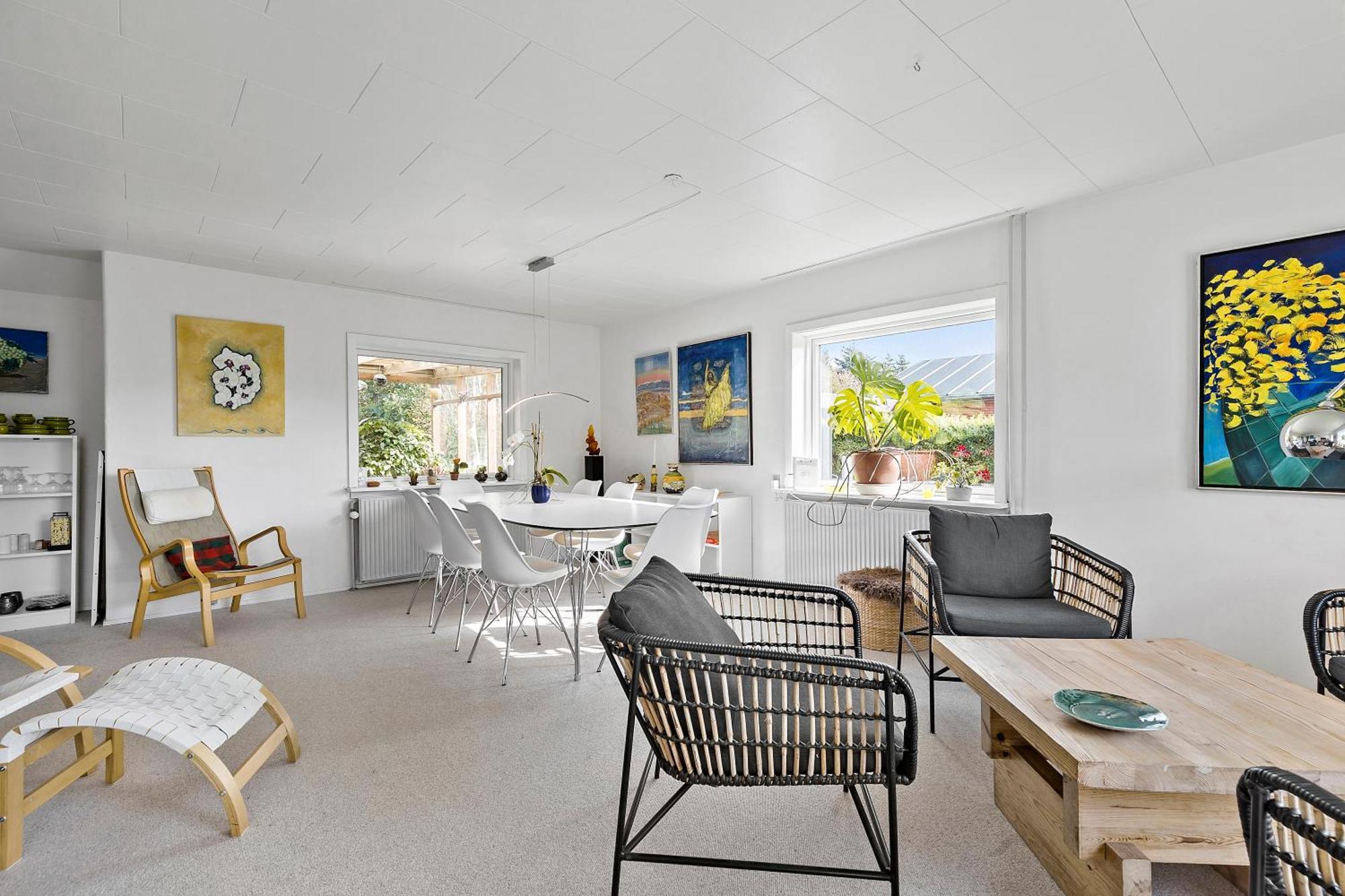 Logi I Hus Med Kunst Og Have Bed & Breakfast Vestervig Bagian luar foto